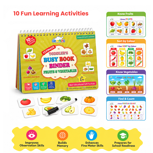 Cleverkins Fruits & Vegetables – Busy Book