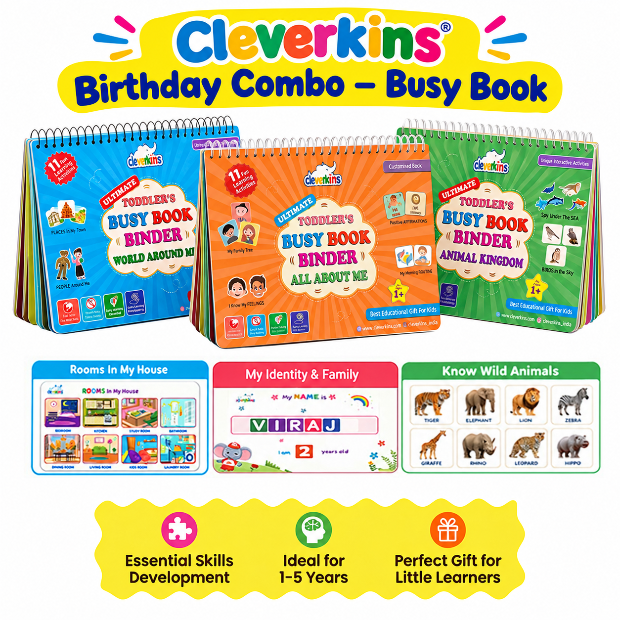 Cleverkins Birthday Combo – Busy Book