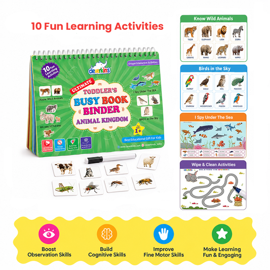 Cleverkins Animal Kingdom – Busy Book