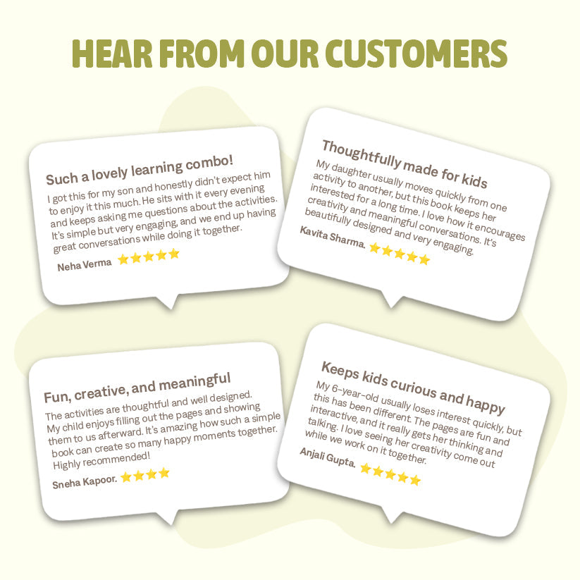 Reviews from customers on a light background