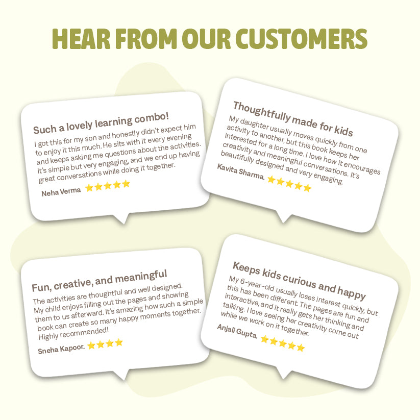 Reviews from customers on a light background